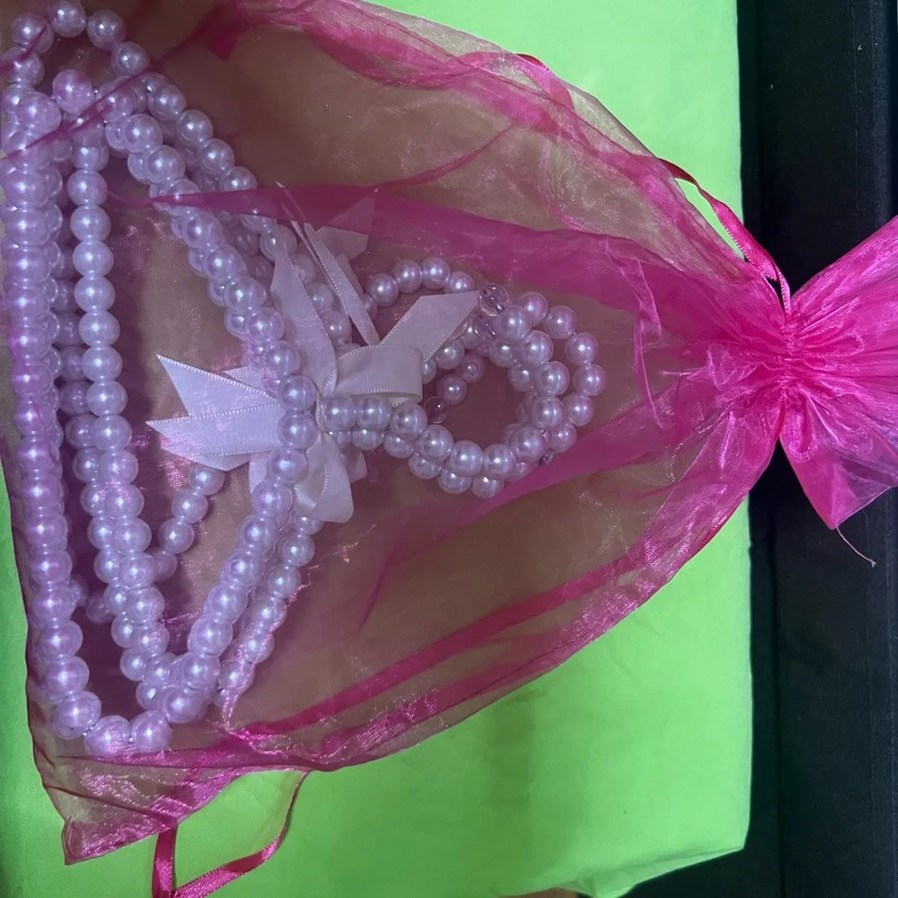 Elegant Pearl Beaded Hanger for Baby Clothes